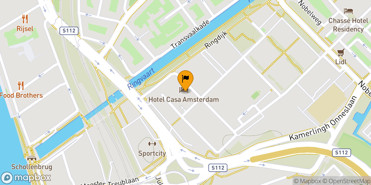 Map of Hotel Casa Amsterdam