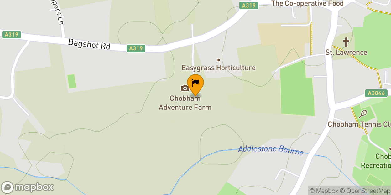 Map of Chobham Adventure Farm