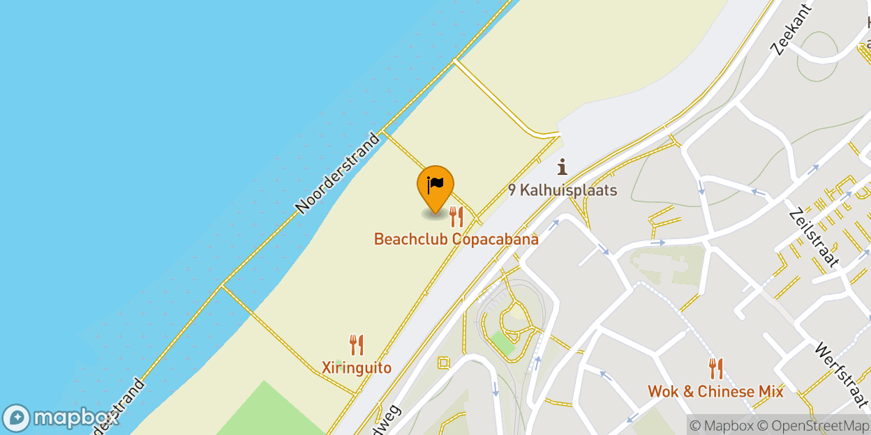 Map of Beachclub Copacabana