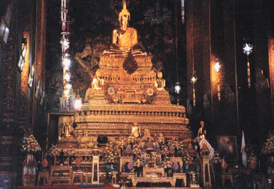 Golden Buddha and temple