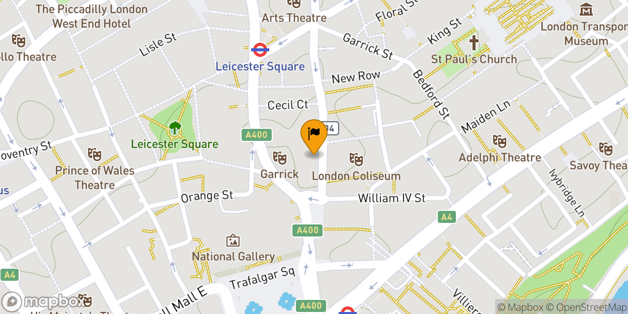 Map of hub by Premier Inn London Covent Garden