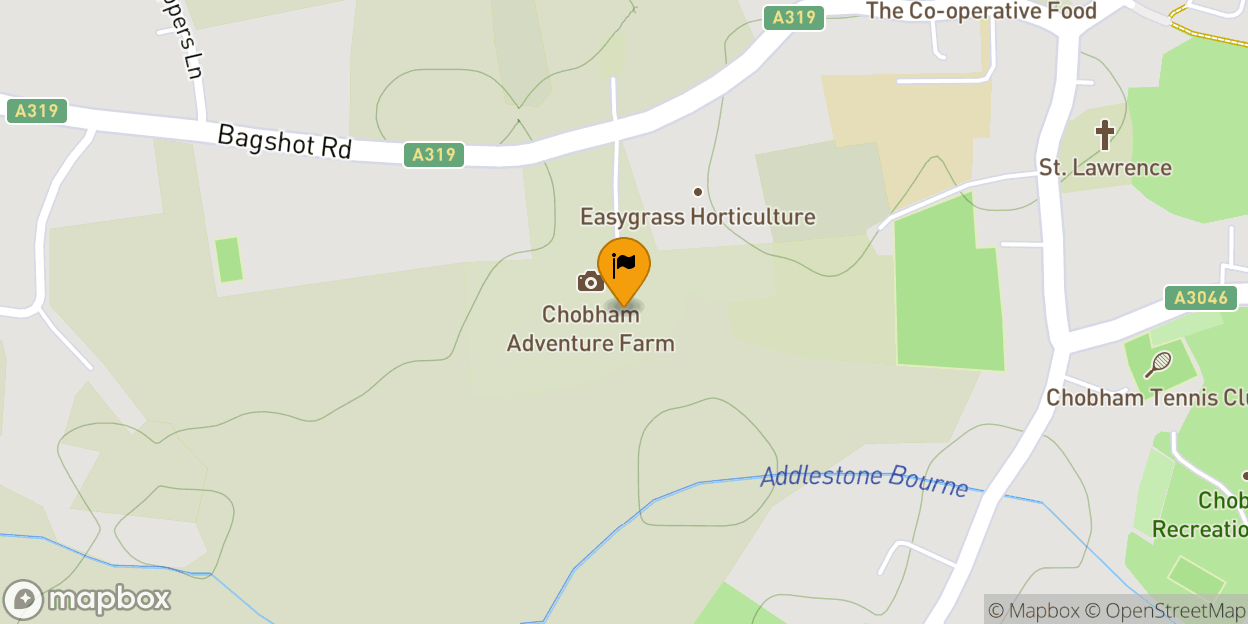 Map of Chobham Adventure Farm
