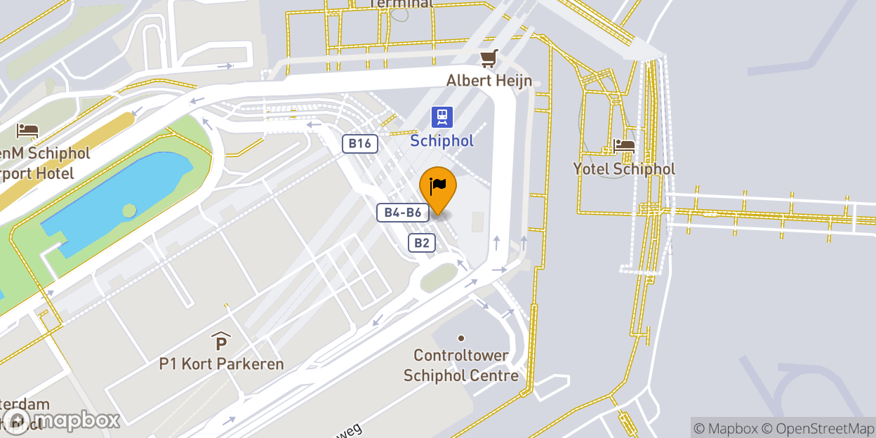 Map of Amsterdam Airport Schiphol (AMS)