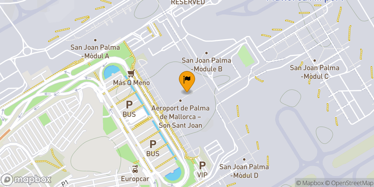 Map of Palma de Mallorca Airport (PMI) (Aeropuerto de Palma de Mallorca)