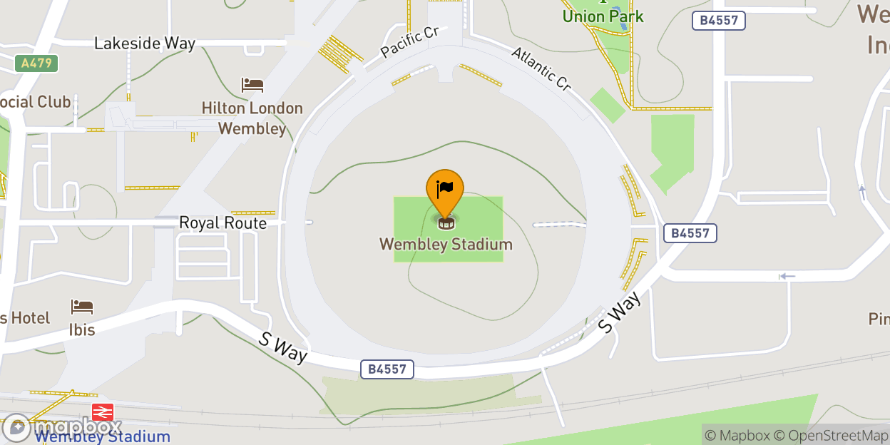 Map of Wembley Stadium