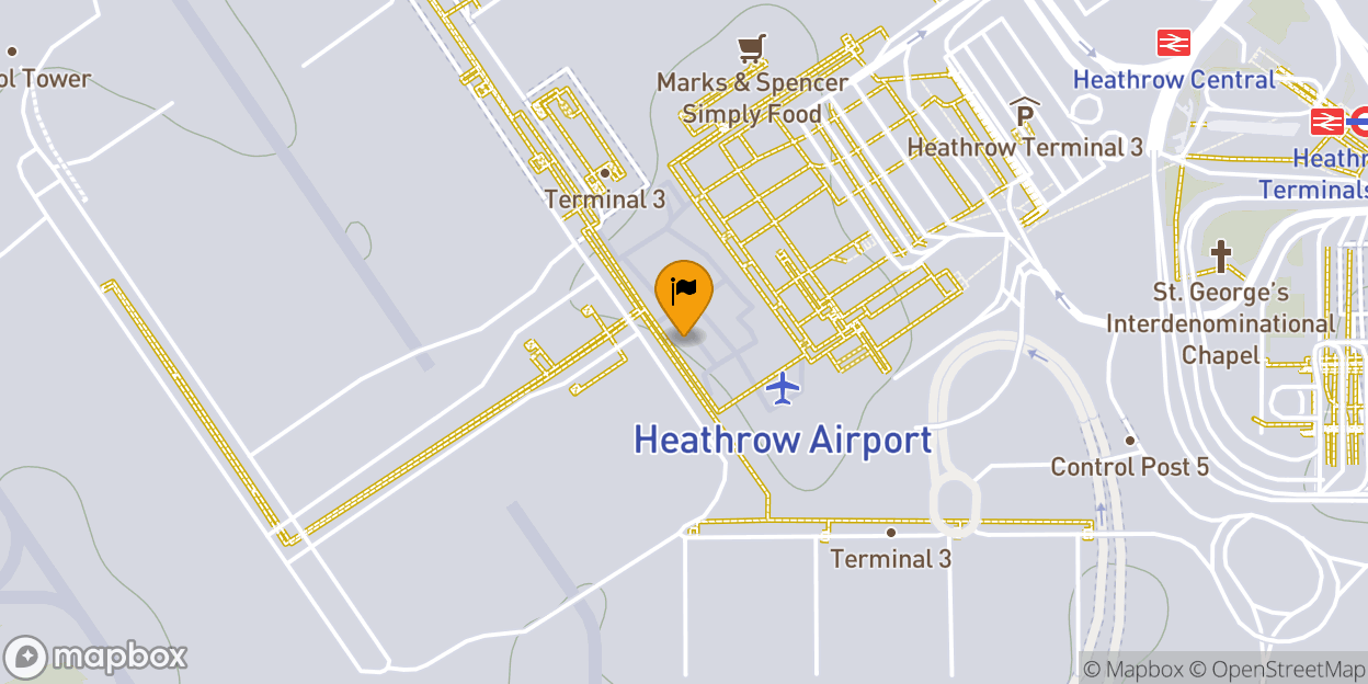 Map of London Heathrow Airport (LHR)