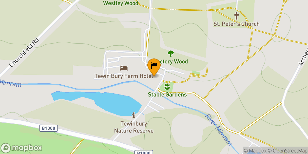 Map of Tewin bury farm