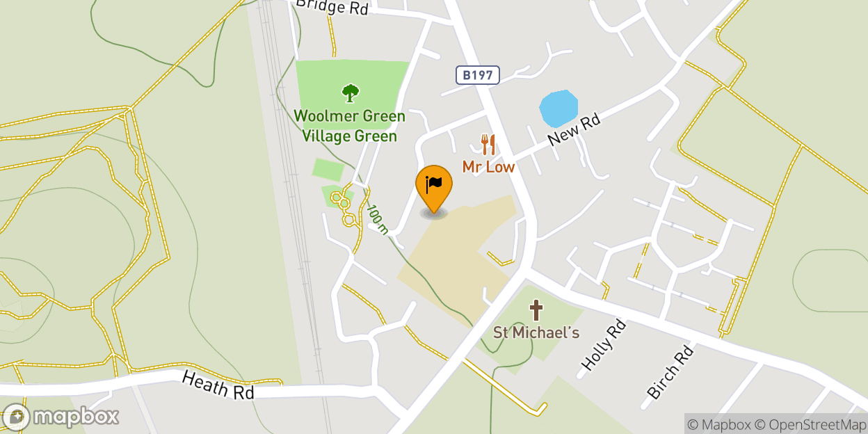 Map of St Michaels School, Woolmer Green
