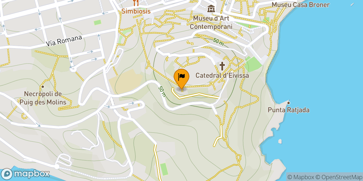 Map of Baluarte de Sant Jordi
