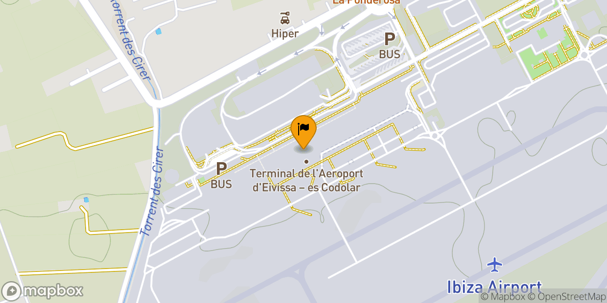 Map of Ibiza Airport (IBZ) (Aeroport d'Eivissa Sant Josep)