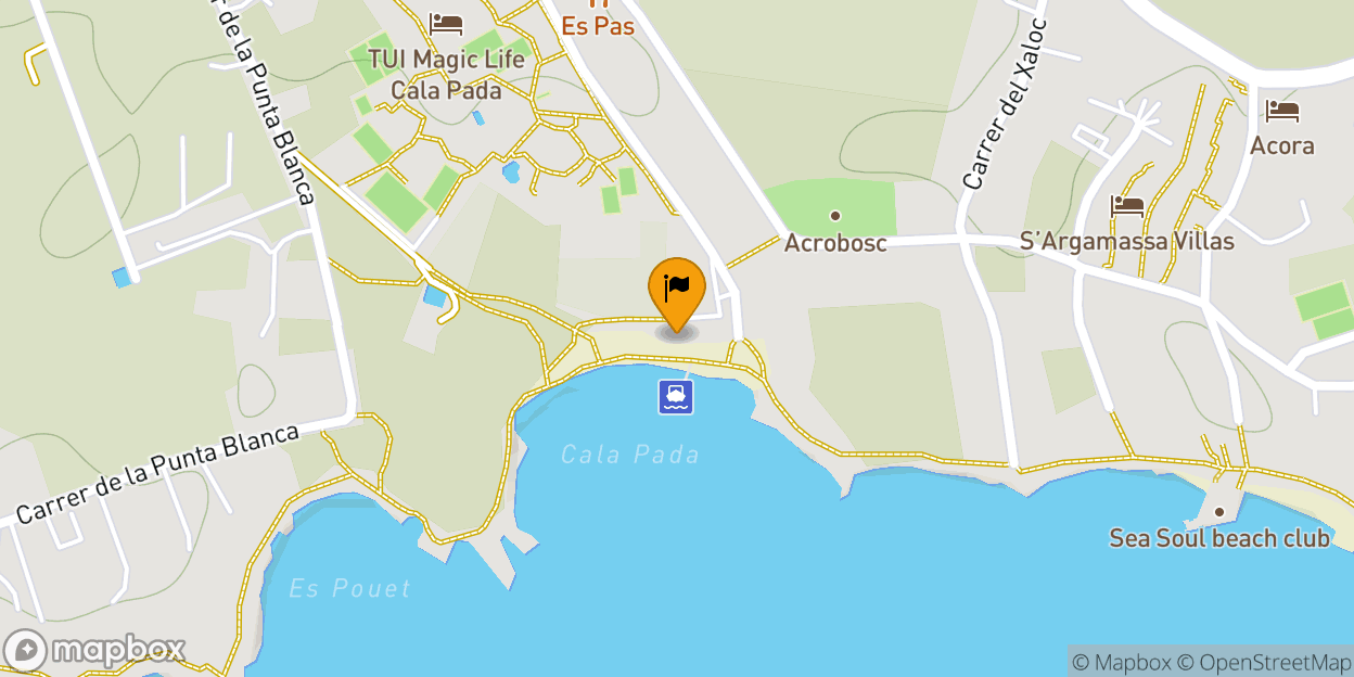 Map of Cala Pada