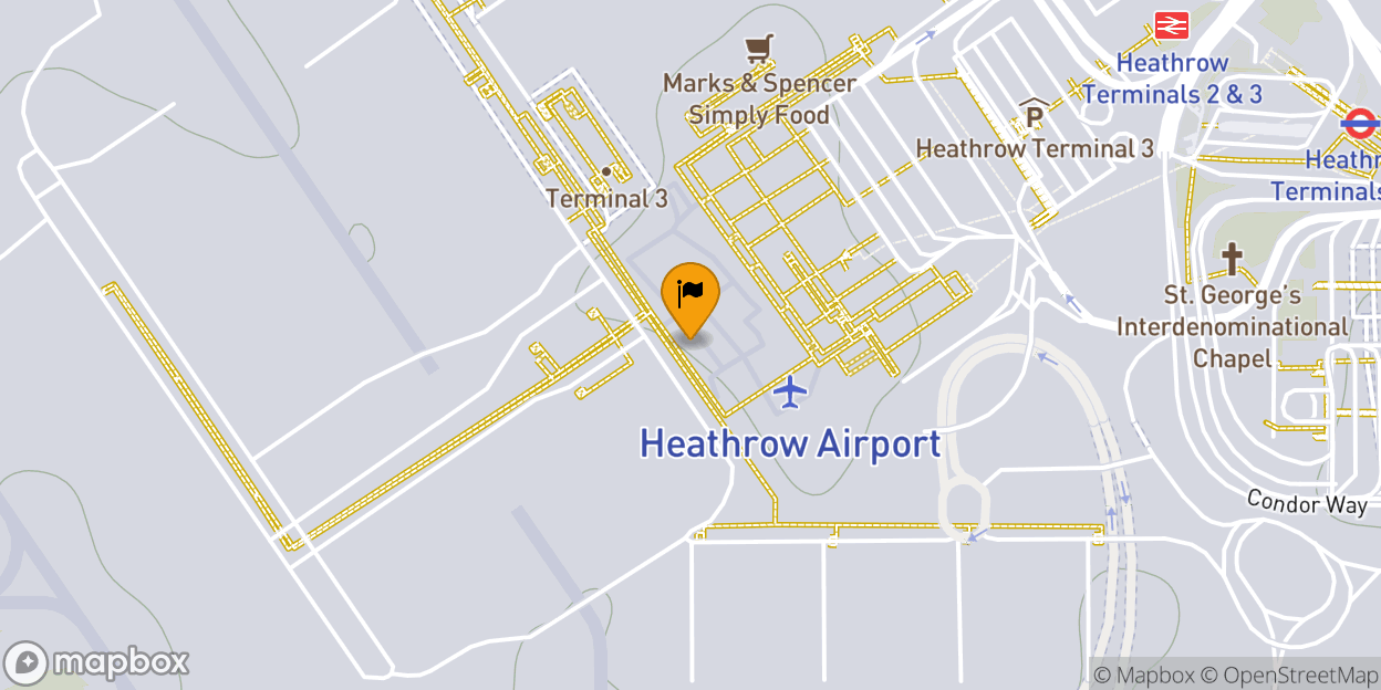 Map of London Heathrow Airport (LHR)
