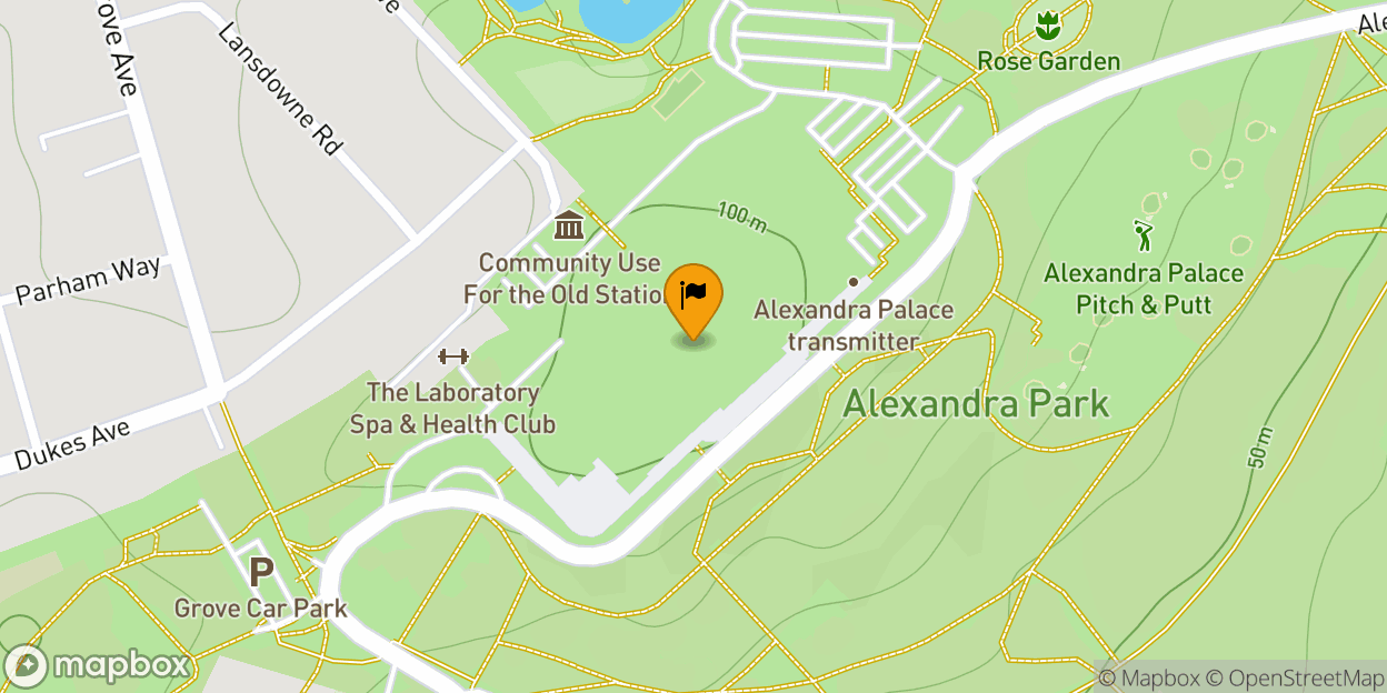 Map of Alexandra Palace