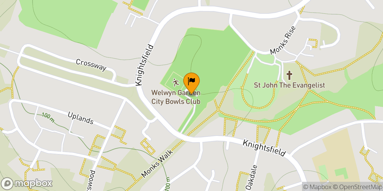 Map of Welwyn Garden City Cricket Club