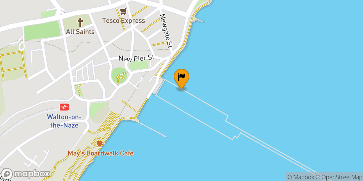 Map of Walton-on-the-Naze Pier